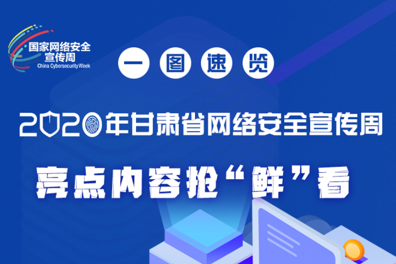 一圖速覽2020年甘肅省網(wǎng)絡(luò)安全宣傳周，亮點(diǎn)內(nèi)容搶“鮮”看！