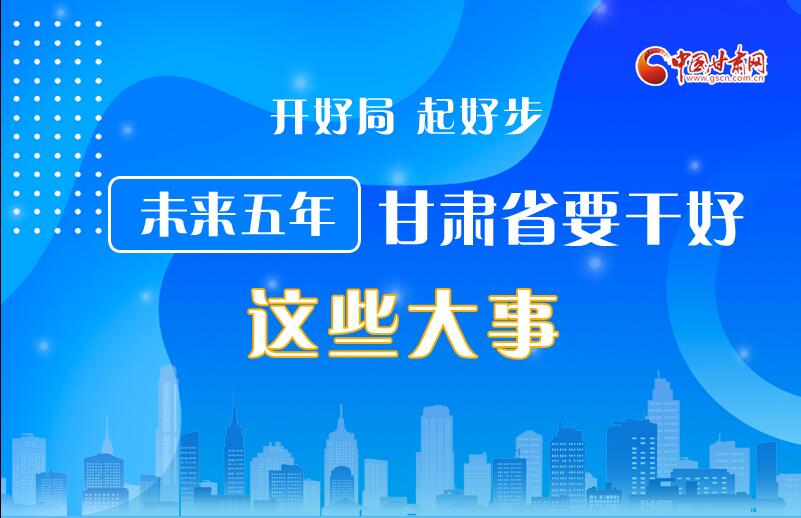 圖解丨開好局 起好步 未來五年甘肅省要干好這些大事！