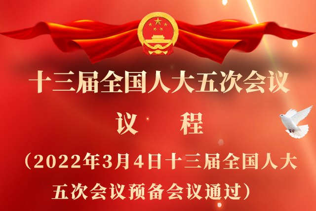 微海報(bào)|全國(guó)人大會(huì)議議程來了！