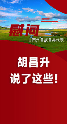  圖解|慰問甘南州各族各界代表 胡昌升說了這些！