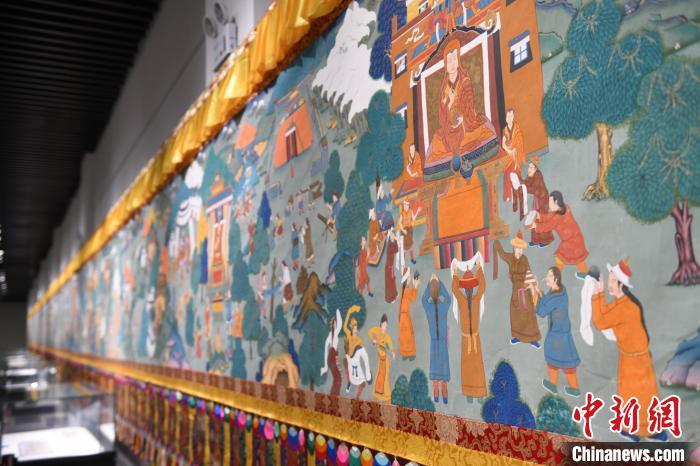 8月20日，“塔影河聲吉祥千年——涼州會盟暨蘭州與武威文物聯(lián)展”在蘭州市博物館開展。戴文昌 攝